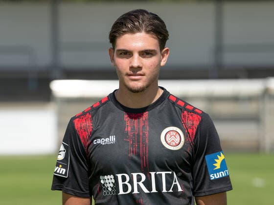 19.08.2020, xjhx, Fussball 3.Liga, SV Wehen Wiesbaden - Fototermin Saison 2020 21 emspor, PortraÌˆttermin 2020 2021, Ben Bischof Wiesbaden
