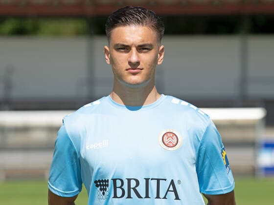 19.08.2020, xjhx, Fussball 3.Liga, SV Wehen Wiesbaden - Fototermin Saison 2020 21 emspor, PortraÌˆttermin 2020 2021, Arthur Lyska Wiesbaden
