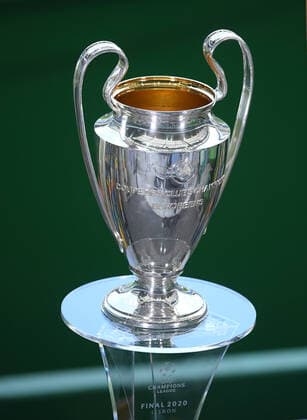 FOOTBALL : Bayern Munich vs Olympique Lyonnais - 1 2 - Phase finale - UEFA Ligue des Champions - Final 8 - Lisbonne - 19 08 2020 LISBON, PORTUGAL - AUGUST 19: The European Champion Clubs Cup is seen prior to the UEFA Champions League Semi Final match between Olympique Lyonnais and Bayern Munich at Estadio Jose Alvalade on August 19, 2020 in Lisbon, Portugal. Lisbonne Portugal