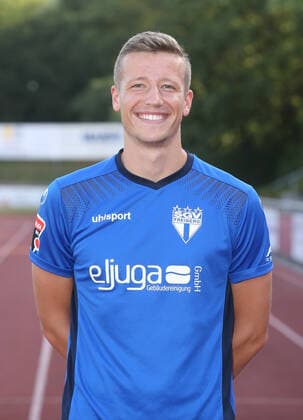 Lukas Hoffmann . Fototermin SGV Freiberg 2020-2021 . Freiberg, GER, 10.08.2020 ,Fussball Oberliga Baden-Württemberg 2019 2020 .