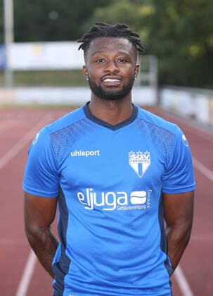 AaronNkansah . Fototermin SGV Freiberg 2020-2021 . Freiberg, GER, 10.08.2020 ,Fussball Oberliga Baden-Württemberg 2019 2020 .