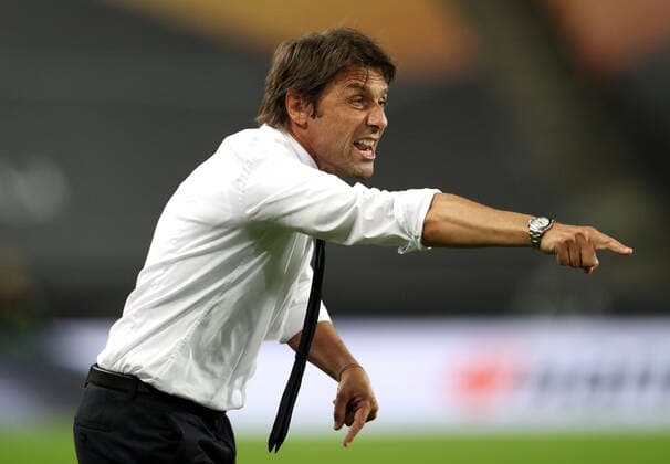 (SP)GERMANY-COLOGNE-UEFA-EUROPA LEAGUE-FINAL-INTER MILAN VS SEVILLA (200822) -- COLOGNE, Aug. 22, 2020 (Xinhua) -- Antonio Conte, head coach of Inter Milan reacts during the UEFA Europa League final between FC Inter and Sevilla FC in Cologne, Germany, Aug. 21, 2020. FOR EDITORIAL USE ONLY. NOT FOR SALE FOR MARKETING OR ADVERTISING CAMPAIGNS. (Alexander Hassenstein UEFA Handout via Xinhua POOL) Cologne