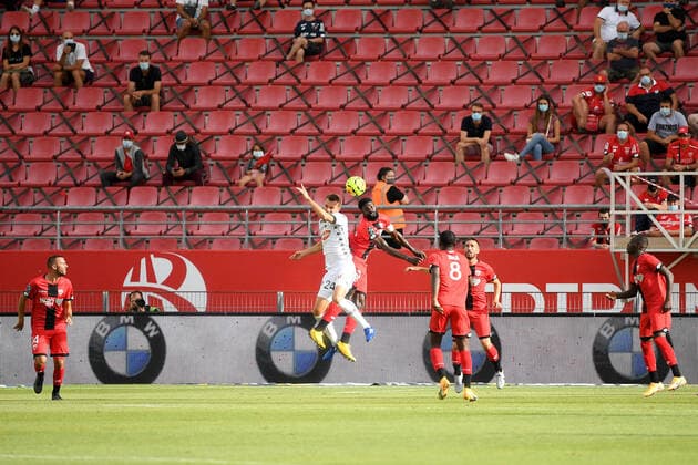 25 BRUNO ECUELE MANGA (DIJ) FOOTBALL : Dijon vs Angers - Ligue 1 Uber Eats - 22 08 2020 FEP Panoramic 