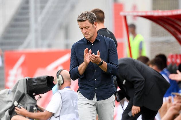 STEPHANE JOBARD (ENTRAINEUR DIJON) FOOTBALL : Dijon vs Angers - Ligue 1 Uber Eats - 22 08 2020 FEP Panoramic 