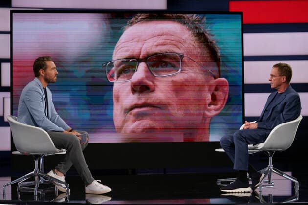 Sport Themen der Woche KW34 Spor Bilder des Tages SVEN VOSS, RALF RANGNICK DAS AKTUELLE SPORTSTUDIO ZDF MAINZ