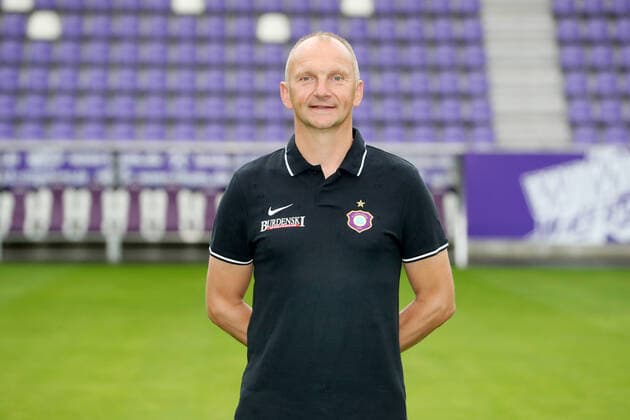 Teampraesentation Erz.Aue Fussball 2.Bundesliga Mannschaftsverantwortlicher Thomas Romeyke; FC Erzgebirge Aue; 2.Bundesliga, Porträttermin 2020 2021 , Aue, 22.08.2020, Erzgebirgsstadion, Fussball ,