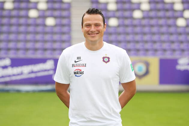 Teampraesentation Erz.Aue Fussball 2.Bundesliga Co Trainer Marc Hensel; FC Erzgebirge Aue; 2.Bundesliga, Porträttermin 2020 2021 , Aue, 22.08.2020, Erzgebirgsstadion, Fussball ,