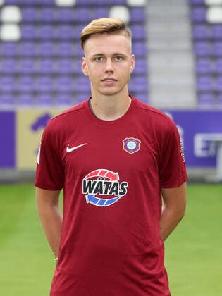 Teampraesentation Erz.Aue Fussball 2.Bundesliga Torwart Jean- Marie Plath; FC Erzgebirge Aue; 2.Bundesliga, Porträttermin 2020 2021 , Aue, 22.08.2020, Erzgebirgsstadion, Fussball ,