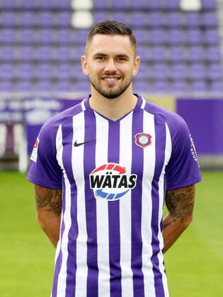 Teampraesentation Erz.Aue Fussball 2.Bundesliga Pascal Testroet; FC Erzgebirge Aue; 2.Bundesliga, Porträttermin 2020 2021 , Aue, 22.08.2020, Erzgebirgsstadion, Fussball ,