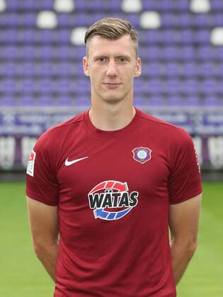 Teampraesentation Erz.Aue Fussball 2.Bundesliga Torwart Philipp Klewin; FC Erzgebirge Aue; 2.Bundesliga, Porträttermin 2020 2021 , Aue, 22.08.2020, Erzgebirgsstadion, Fussball ,