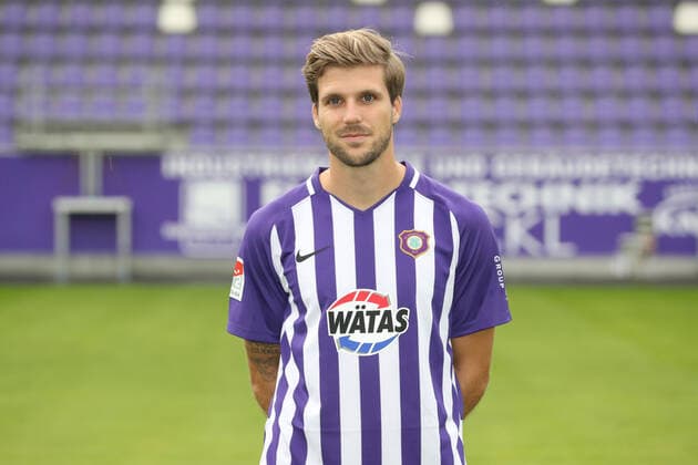 Teampraesentation Erz.Aue Fussball 2.Bundesliga Philipp Zulechner; FC Erzgebirge Aue; 2.Bundesliga, Porträttermin 2020 2021 , Aue, 22.08.2020, Erzgebirgsstadion, Fussball ,