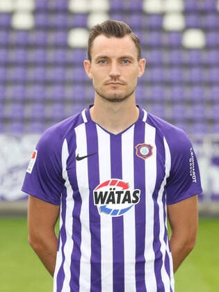 Teampraesentation Erz.Aue Fussball 2.Bundesliga Florian Ballas; FC Erzgebirge Aue; 2.Bundesliga, Porträttermin 2020 2021 , Aue, 22.08.2020, Erzgebirgsstadion, Fussball ,