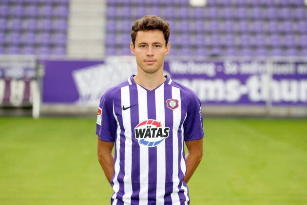Teampraesentation Erz.Aue Fussball 2.Bundesliga Clemens Fandrich; FC Erzgebirge Aue; 2.Bundesliga, Porträttermin 2020 2021 , Aue, 22.08.2020, Erzgebirgsstadion, Fussball ,