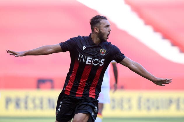 JOIE - 11 AMINE GOUIRI (NICE) FOOTBALL : Nice vs Lens - Ligue 1 Uber Eats - 23 08 2020 FEP Panoramic 