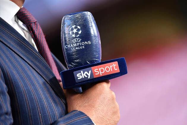 Sport Bilder des Tages Fussball Champions League Finale Paris St. Germain - Bayern Muenchen Feature, Sky Mikrofon Fussball Champions League, Finale, FC Bayern Muenchen (M) - Paris St. Germain (PSG), am 23.08.2020 im Estadio da Luz in Lissabon Portugal. FOTO: Frank Hoermann SVEN SIMON Pool NO use of any use photographs as image sequences and or quasi-video Editorial Use ONLY National and International News Agencies OUT Lissabon Estadio da Luz Portugal
