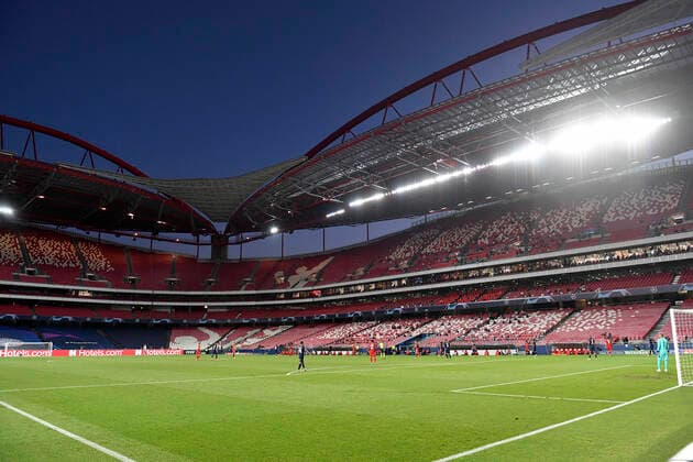 Fussball Champions League Finale Paris St. Germain - Bayern Muenchen Stadion, Uebersicht, Fussball Champions League, Finale, FC Bayern Muenchen (M) - Paris St. Germain (PSG), am 23.08.2020 im Estadio da Luz in Lissabon Portugal. FOTO: Frank Hoermann SVEN SIMON Pool NO use of any use photographs as image sequences and or quasi-video Editorial Use ONLY National and International News Agencies OUT Lissabon Estadio da Luz Portugal