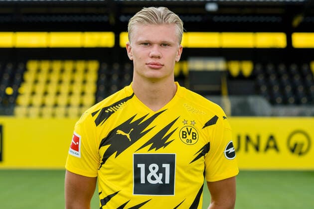 Offizieller Fototermin Borussia Dortmund 2020 Erling Haaland; Borussia Dortmund; 1.BL, Porträttermin 2020 2021 Foto: Alexandre Simoes BVB via TEAM2sportphoto Dortmund Nordrhein-Westfalen Deutschland