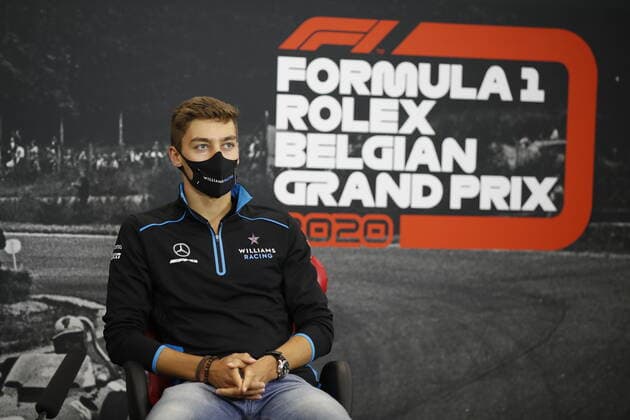 Motorsports: FIA Formula One World Championship, WM, Weltmeisterschaft 2020, Grand Prix of Belgium Motorsports: FIA Formula One World Championship 2020, Grand Prix of Belgium, 63 George Russell (GBR, Williams Racing),