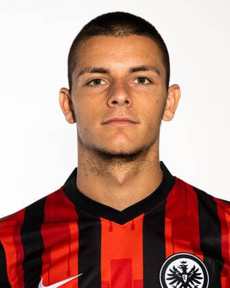 Fussball 1.Bundesliga, Eintracht Frankfurt Fototermin 11.08.2020, , Fussball 1.Bundesliga, Eintracht Frankfurt Fototermin 1.BL Porträttermin 2020 2021, emspor, v.l. Dejan Joveljic (Eintracht Frankfurt) Frankfurt am Main Deutsche Bank Park Hessen Deutschland (DE)