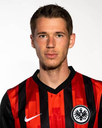 Fussball 1.Bundesliga, Eintracht Frankfurt Fototermin 11.08.2020, , Fussball 1.Bundesliga, Eintracht Frankfurt Fototermin 1.BL Porträttermin 2020 2021, emspor, v.l. Erik Durm (Eintracht Frankfurt) Frankfurt am Main Deutsche Bank Park Hessen Deutschland (DE)