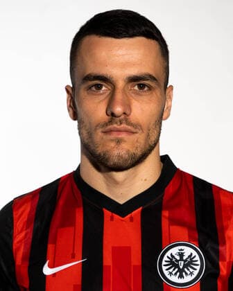 Fussball 1.Bundesliga, Eintracht Frankfurt Fototermin 11.08.2020, , Fussball 1.Bundesliga, Eintracht Frankfurt Fototermin 1.BL Porträttermin 2020 2021, emspor, v.l. Filip Kostic (Eintracht Frankfurt) Frankfurt am Main Deutsche Bank Park Hessen Deutschland (DE)