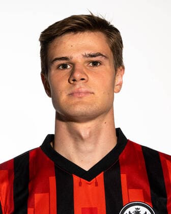 Fussball 1.Bundesliga, Eintracht Frankfurt Fototermin 11.08.2020, , Fussball 1.Bundesliga, Eintracht Frankfurt Fototermin 1.BL Porträttermin 2020 2021, emspor, v.l. Lukas Fahrnberger (Eintracht Frankfurt) Frankfurt am Main Deutsche Bank Park Hessen Deutschland (DE)