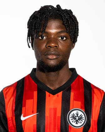 Fussball 1.Bundesliga, Eintracht Frankfurt Fototermin 11.08.2020, , Fussball 1.Bundesliga, Eintracht Frankfurt Fototermin 1.BL Porträttermin 2020 2021, emspor, v.l. Jabez Makanda (Eintracht Frankfurt) Frankfurt am Main Deutsche Bank Park Hessen Deutschland (DE)
