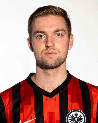 Fussball 1.Bundesliga, Eintracht Frankfurt Fototermin 11.08.2020, , Fussball 1.Bundesliga, Eintracht Frankfurt Fototermin 1.BL Porträttermin 2020 2021, emspor, v.l. Nils Stendera (Eintracht Frankfurt) Frankfurt am Main Deutsche Bank Park Hessen Deutschland (DE)