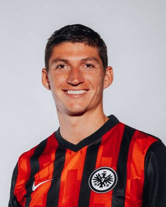 Fussball 1.Bundesliga, Eintracht Frankfurt Fototermin 11.08.2020, , Fussball 1.Bundesliga, Eintracht Frankfurt Fototermin 1.BL Porträttermin 2020 2021, emspor, v.l. Steven Zuber (Eintracht Frankfurt) Frankfurt am Main Deutsche Bank Park Hessen Deutschland (DE)