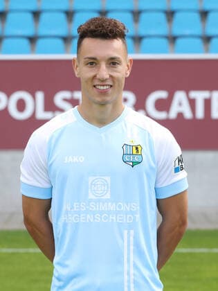 Teampraesentation Chemnitz 27.08.2020 Nils Köhler Koehler; Chemnitzer FC; Regionalliga NordOst, Porträttermin 2020 2021 , Chemnitz, 27.08.2020, Stadion an der Gellertstrasse, Fussball ,