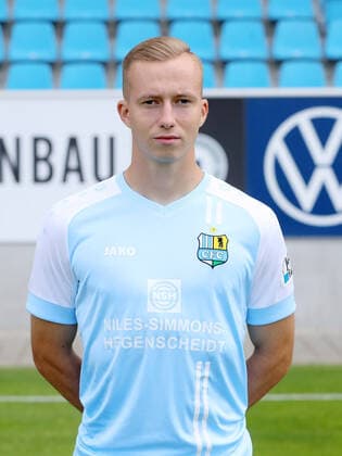 Teampraesentation Chemnitz 27.08.2020 Stanley Keller; Chemnitzer FC; Regionalliga NordOst, Porträttermin 2020 2021 , Chemnitz, 27.08.2020, Stadion an der Gellertstrasse, Fussball ,