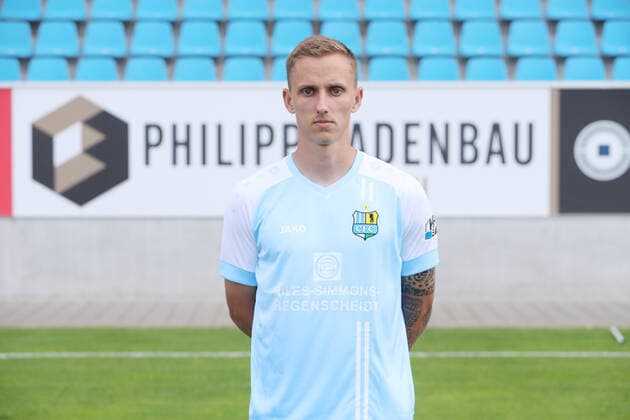 Teampraesentation Chemnitz 27.08.2020 Paul Milde; Chemnitzer FC; Regionalliga NordOst, Porträttermin 2020 2021 , Chemnitz, 27.08.2020, Stadion an der Gellertstrasse, Fussball ,