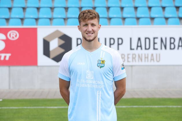 Teampraesentation Chemnitz 27.08.2020 Tim Campulka; Chemnitzer FC; Regionalliga NordOst, Porträttermin 2020 2021 , Chemnitz, 27.08.2020, Stadion an der Gellertstrasse, Fussball ,