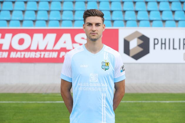Teampraesentation Chemnitz 27.08.2020 Danny Breitfelder; Chemnitzer FC; Regionalliga NordOst, Porträttermin 2020 2021 , Chemnitz, 27.08.2020, Stadion an der Gellertstrasse, Fussball ,