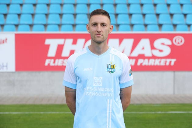 Teampraesentation Chemnitz 27.08.2020 Christian Bickel; Chemnitzer FC; Regionalliga NordOst, Porträttermin 2020 2021 , Chemnitz, 27.08.2020, Stadion an der Gellertstrasse, Fussball ,