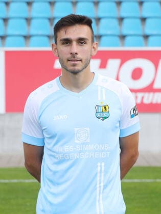 Teampraesentation Chemnitz 27.08.2020 Joannis Karsanidis; Chemnitzer FC; Regionalliga NordOst, Porträttermin 2020 2021 , Chemnitz, 27.08.2020, Stadion an der Gellertstrasse, Fussball ,