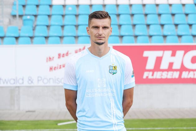 Teampraesentation Chemnitz 27.08.2020 Jovan Vidovic; Chemnitzer FC; Regionalliga NordOst, Porträttermin 2020 2021 , Chemnitz, 27.08.2020, Stadion an der Gellertstrasse, Fussball ,