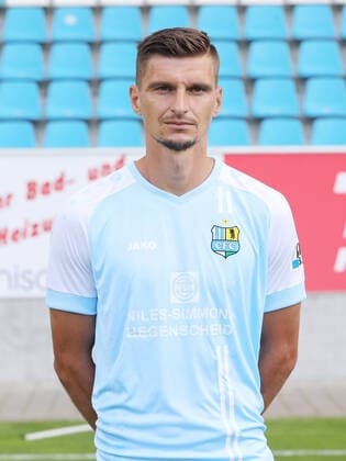 Teampraesentation Chemnitz 27.08.2020 Jovan Vidovic; Chemnitzer FC; Regionalliga NordOst, Porträttermin 2020 2021 , Chemnitz, 27.08.2020, Stadion an der Gellertstrasse, Fussball ,