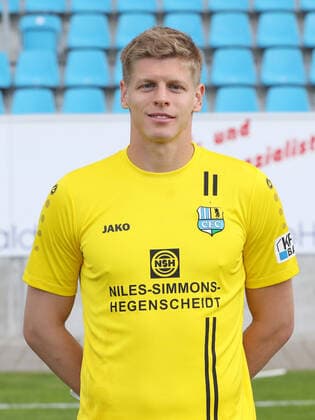 Teampraesentation Chemnitz 27.08.2020 Torhüter Jakub Jakubov; Chemnitzer FC; Regionalliga NordOst, Porträttermin 2020 2021 , Chemnitz, 27.08.2020, Stadion an der Gellertstrasse, Fussball ,