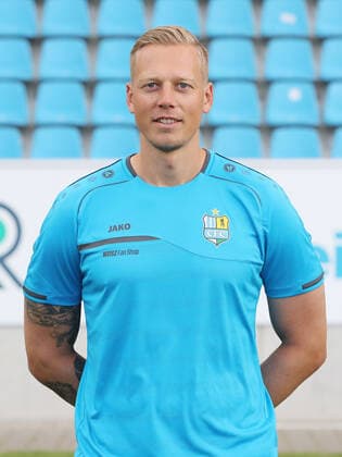 Teampraesentation Chemnitz 27.08.2020 Torwarttrainer Marcel Höttecke Hoettecke; Chemnitzer FC; Regionalliga NordOst, Porträttermin 2020 2021 , Chemnitz, 27.08.2020, Stadion an der Gellertstrasse, Fussball ,