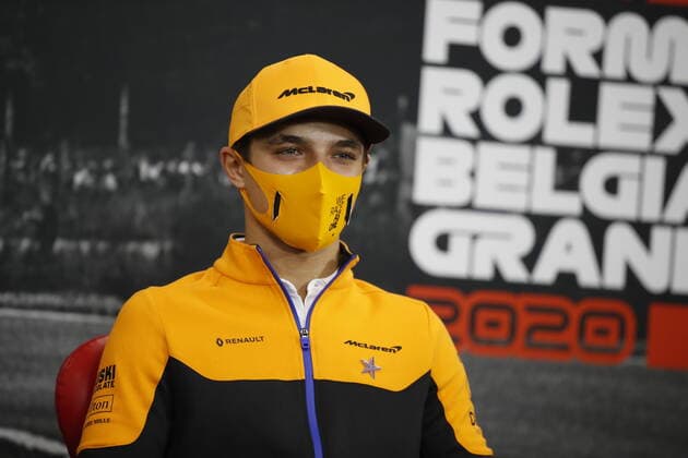 Motorsports: FIA Formula One World Championship, WM, Weltmeisterschaft 2020, Grand Prix of Belgium Motorsports: FIA Formula One World Championship 2020, Grand Prix of Belgium, 4 Lando Norris (GBR, McLaren F1 Team),