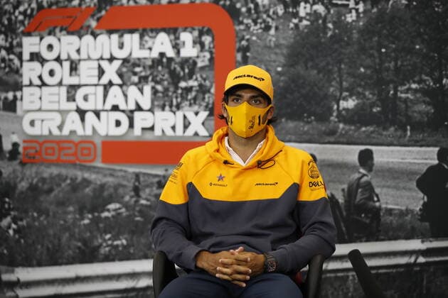 Motorsports: FIA Formula One World Championship, WM, Weltmeisterschaft 2020, Grand Prix of Belgium Motorsports: FIA Formula One World Championship 2020, Grand Prix of Belgium, 55 Carlos Sainz (ESP, McLaren F1 Team),