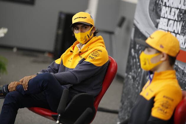 Motorsports: FIA Formula One World Championship, WM, Weltmeisterschaft 2020, Grand Prix of Belgium Motorsports: FIA Formula One World Championship 2020, Grand Prix of Belgium, 55 Carlos Sainz (ESP, McLaren F1 Team), 4 Lando Norris (GBR, McLaren F1 Team),