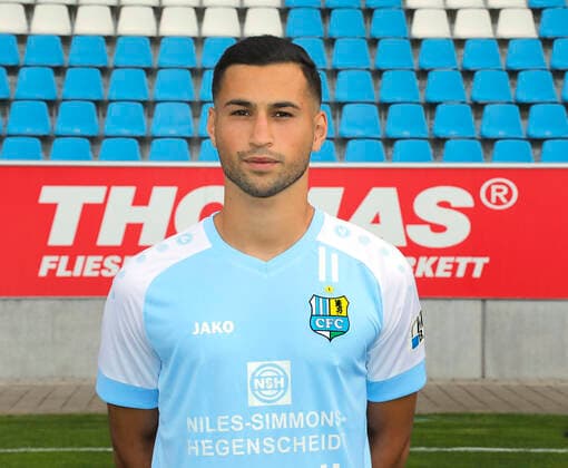 CFC Mannschaftsfoto 27.08.2020 Chemnitz, Stadion an der Gellertstrasse, Fussball , Regionalliga Nordost, CFC Mannschaftsfoto der Saison 2020 2021 Kurt Okan . Chemnitz Sachsen BRD