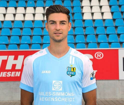 CFC Mannschaftsfoto 27.08.2020 Chemnitz, Stadion an der Gellertstrasse, Fussball , Regionalliga Nordost, CFC Mannschaftsfoto der Saison 2020 2021 Danny Breitfelder . Chemnitz Sachsen BRD