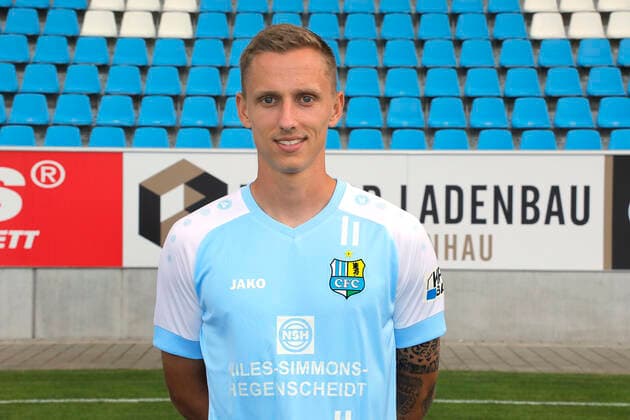 CFC Mannschaftsfoto 27.08.2020 Chemnitz, Stadion an der Gellertstrasse, Fussball , Regionalliga Nordost, CFC Mannschaftsfoto der Saison 2020 2021 Paul Milde . Chemnitz Sachsen BRD