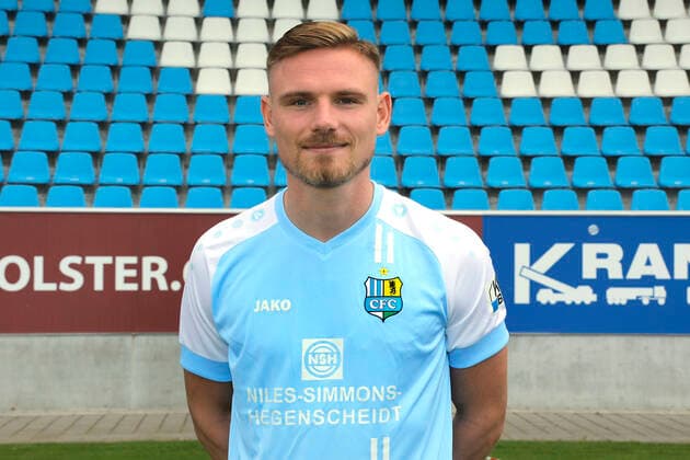 CFC Mannschaftsfoto 27.08.2020 Chemnitz, Stadion an der Gellertstrasse, Fussball , Regionalliga Nordost, CFC Mannschaftsfoto der Saison 2020 2021 Robert Zickert . Chemnitz Sachsen BRD