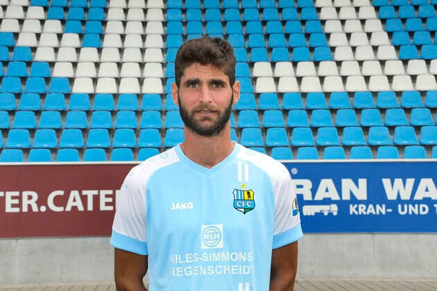 CFC Mannschaftsfoto 27.08.2020 Chemnitz, Stadion an der Gellertstrasse, Fussball , Regionalliga Nordost, CFC Mannschaftsfoto der Saison 2020 2021 Niklas Hoheneder . Chemnitz Sachsen BRD