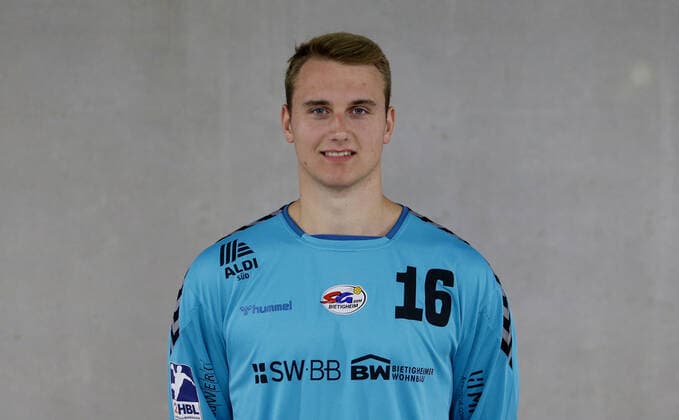 Bietigheim , Handball Fototermin SG BBM Bietigheim , Nick Lehmann