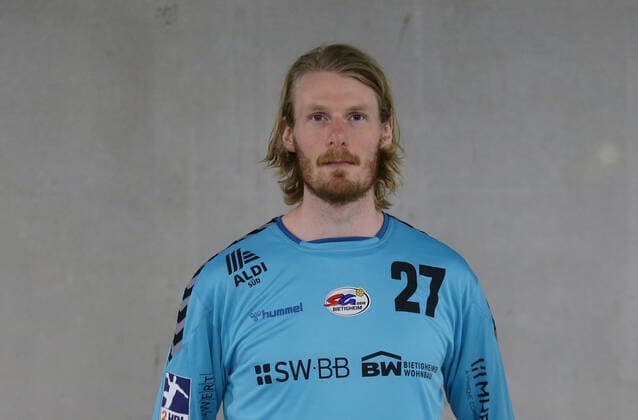 Bietigheim , Handball Fototermin SG BBM Bietigheim , Aron Rafn Edvardsson